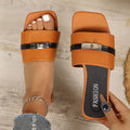 Damen Modische Slidesandalen mit elegantem Riemendesign und komfortabler Polsterung R&B