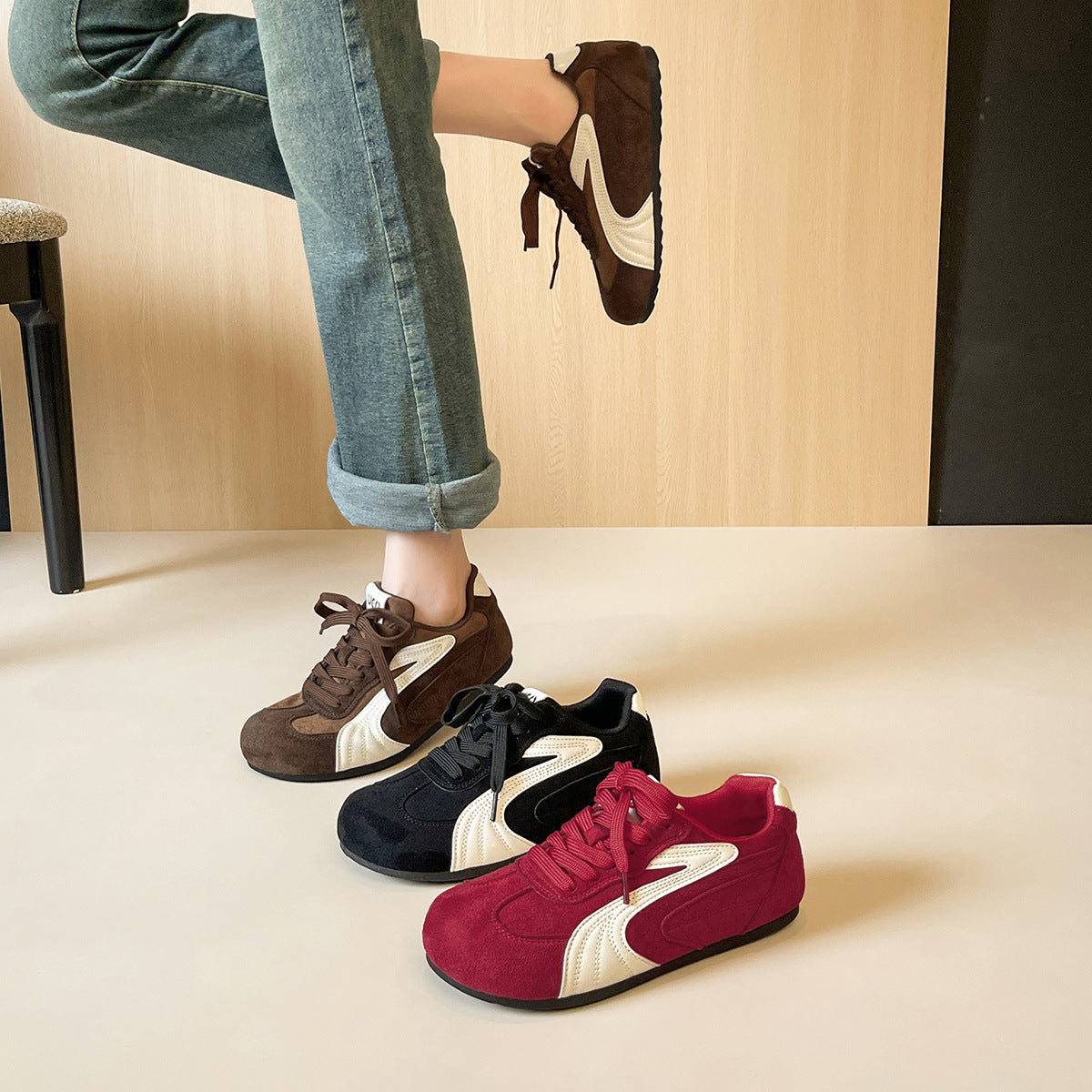 Damen Sportliche Sneaker mit atmungsaktiver Sohle