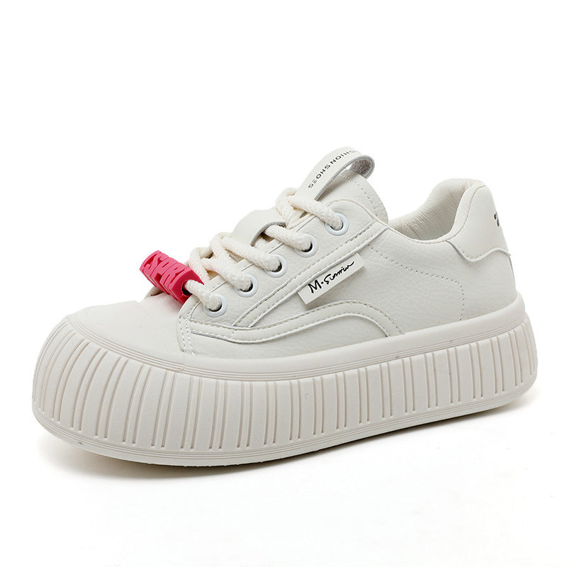 Damen Plateau-Sneaker mit trendiger Gummisohle und bequemer Dämpfung R&B