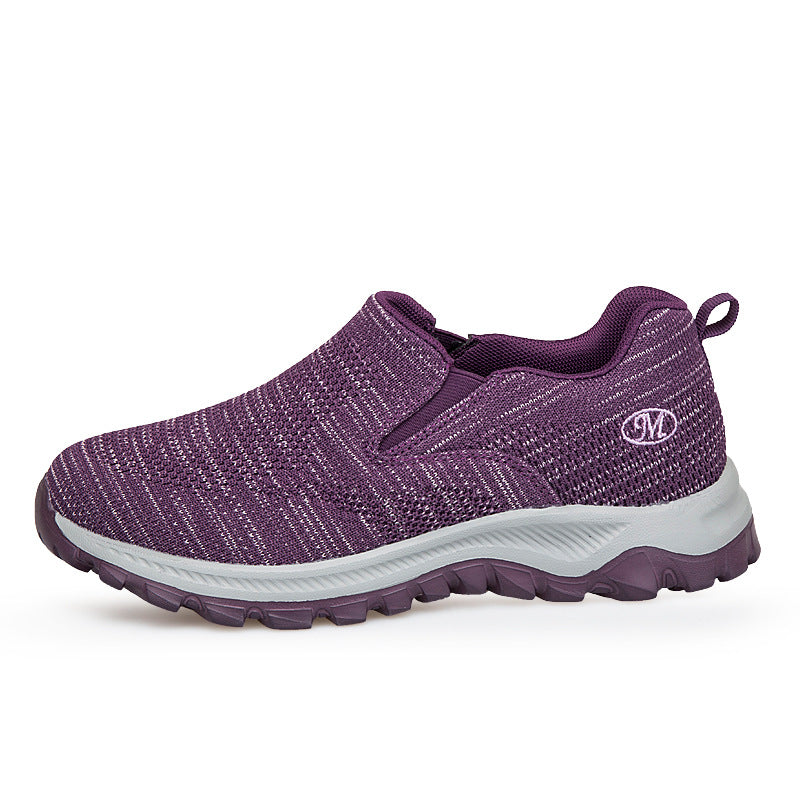 Damen Slip-On Sport-Sneaker mit atmungsaktivem Mesh-Obermaterial R&B
