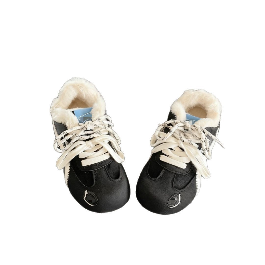 Damen Sneaker mit wärmendem Fleece-Innenfutter und modischem Design R&B