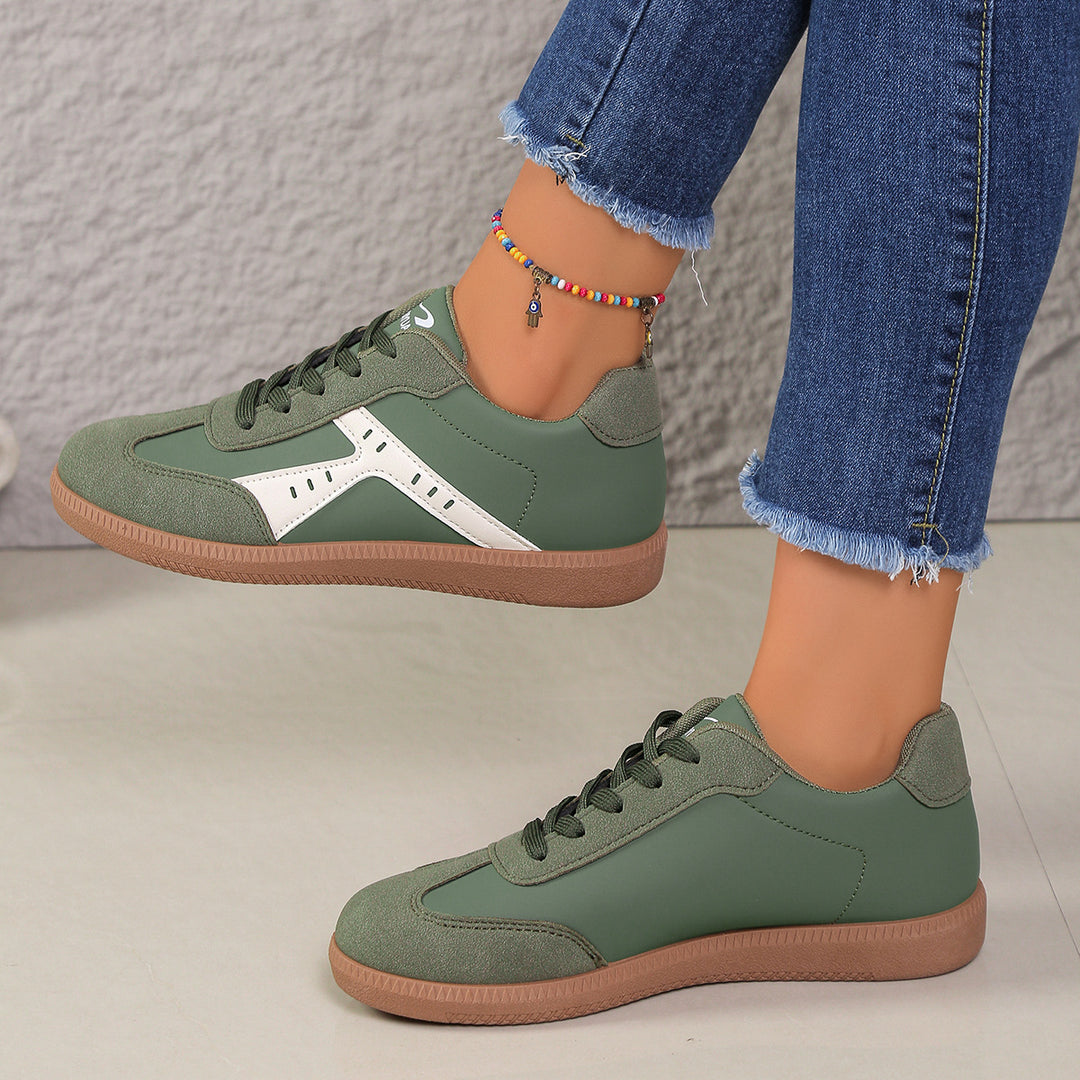 Damen Sneakers im Vintage-Look mit atmungsaktivem Obermaterial und rutschfester Sohle R&B