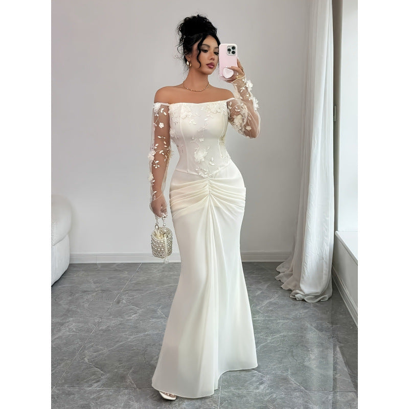 Damen Hochzeitskleid mit eleganten Stickereien R&B