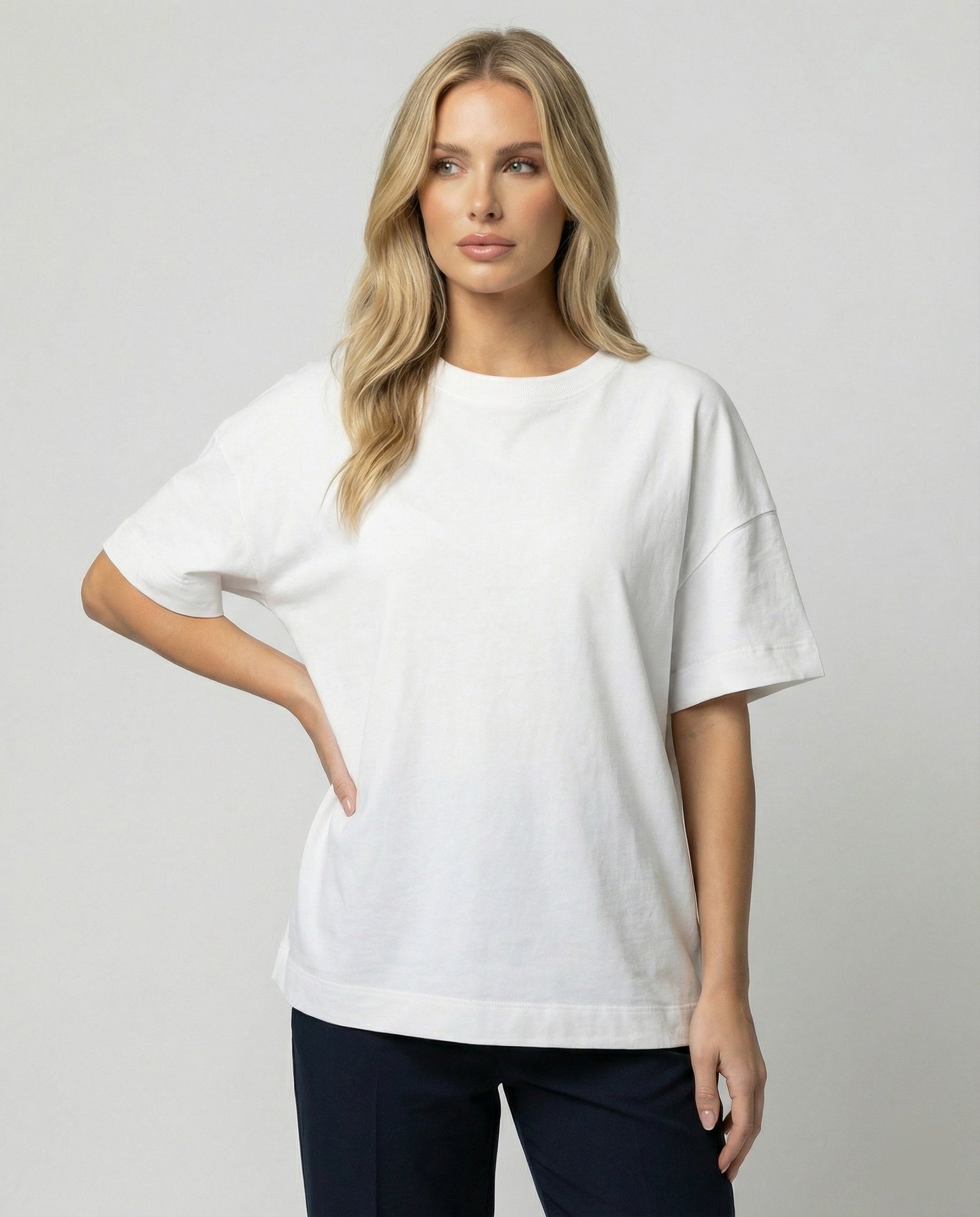 Damen Kurzarm T-Shirt Slim Fit Baumwolle Sommer Oberteil