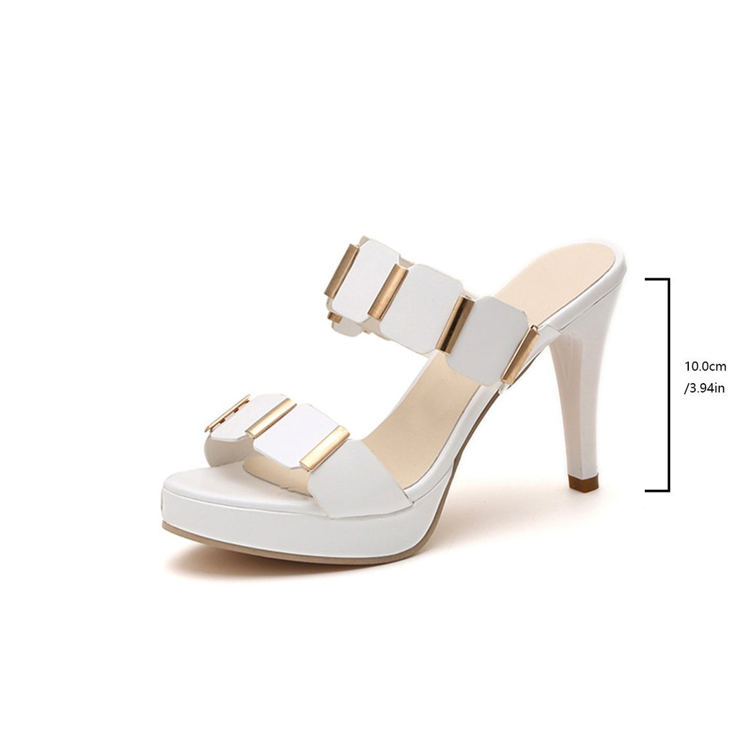 Damen Glamouröse Plateau-Sandaletten mit eleganten Riemen und komfortablem Fußbett R&B