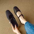 Damen Ballerinas mit elegantem Netzdesign und stylischem Riemchen R&B