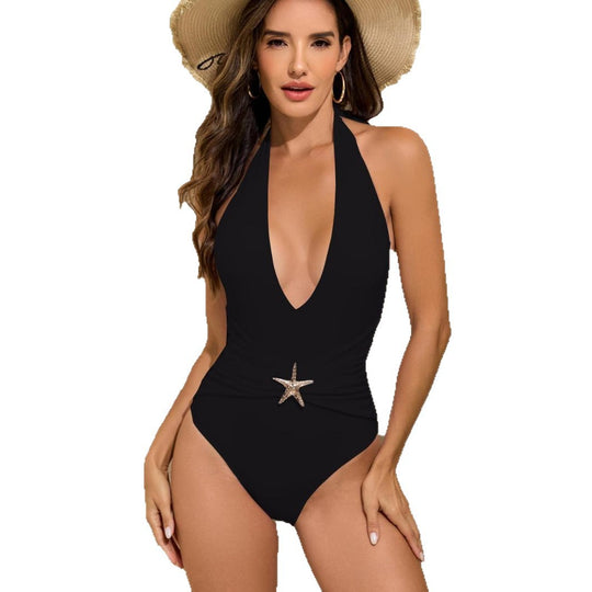 Damen Stilvoller One-Piece Badeanzug R&B