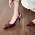 Damen Slingback-Pumps mit modischem Riemchen und eleganter Spitzform R&B