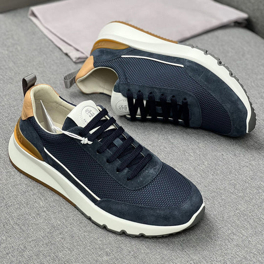 Damen modische Sneakers mit atmungsaktiver Mesh-Oberfläche und eleganten Akzenten R&B