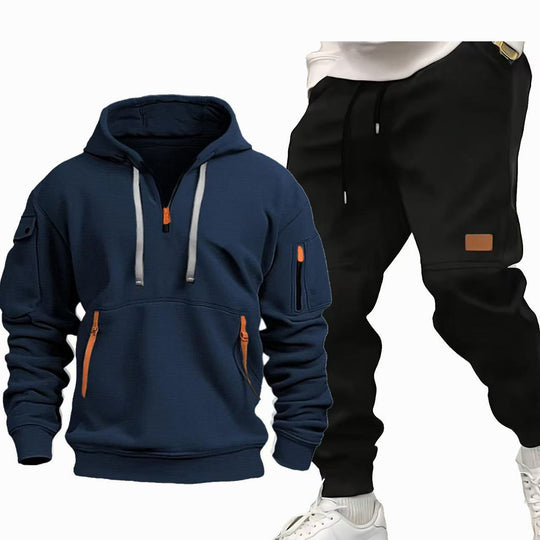 Herren Funktions-Hoodie und Jogginghose Set R&B