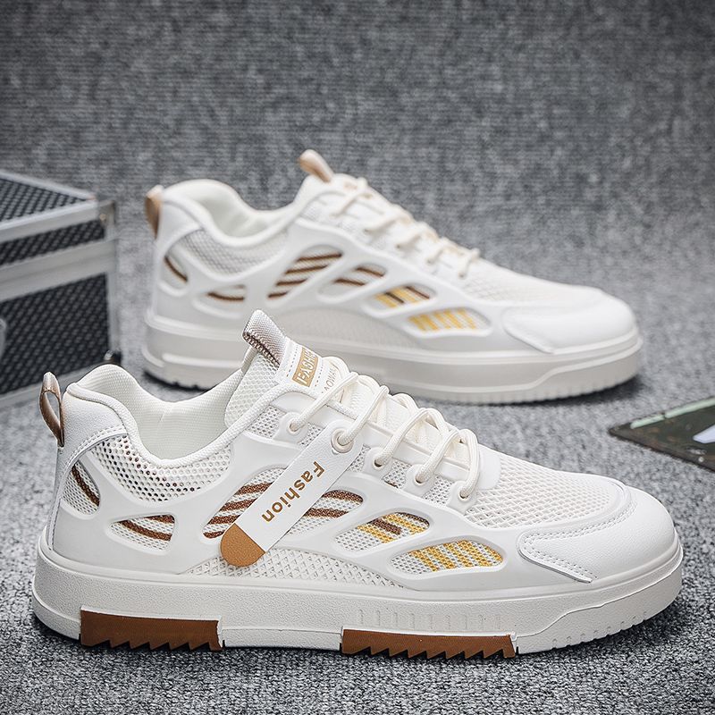 Damen modische Sneakers mit atmungsaktiven Mesh-Einsätzen und flexiblem Fußbett R&B