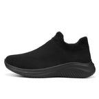 Damen Bequeme Slip-On Laufschuhe mit weich gefüttertem Kragen