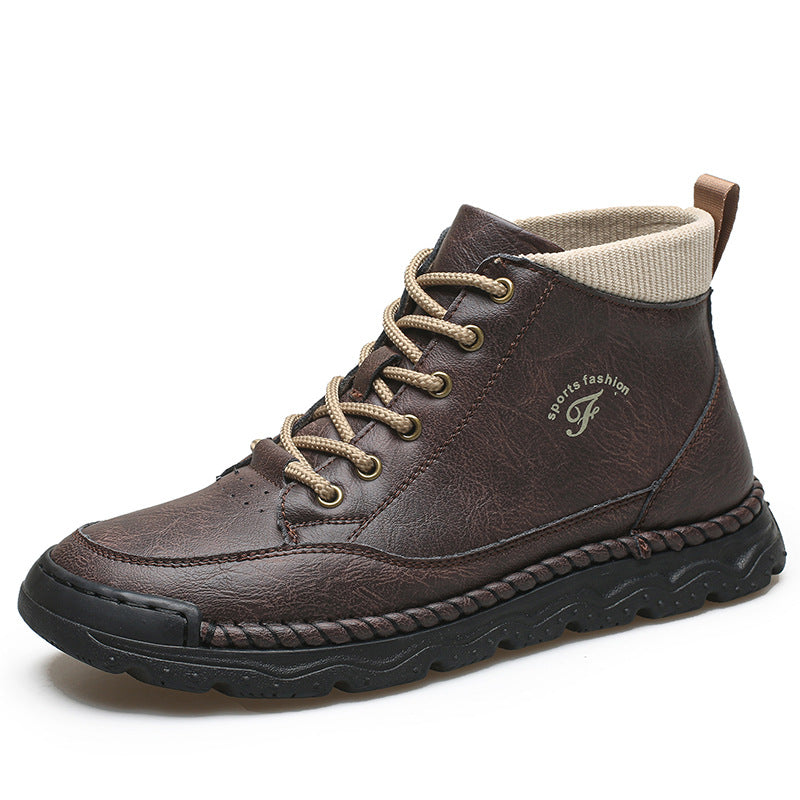 Damen Sportliche Lederstiefeletten R&B