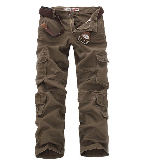 Herren Multifunktionale Cargo-Hose mit verstellbarem Bund und zahlreichen Taschen R&B