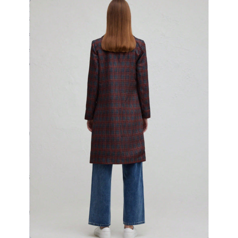 Damen Blazer mit Karo-Muster und schickem Schnitt R&B