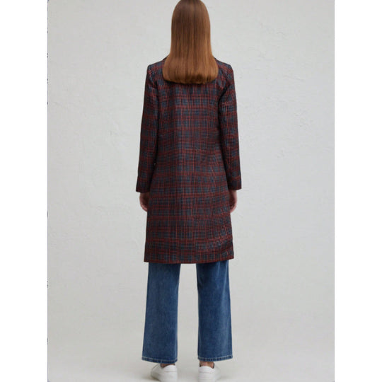 Damen Blazer mit Karo-Muster und schickem Schnitt R&B