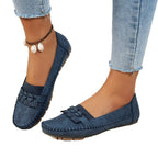 Damen Mokassins mit eleganter Fransen-Detailgestaltung und rutschfester Sohle R&B