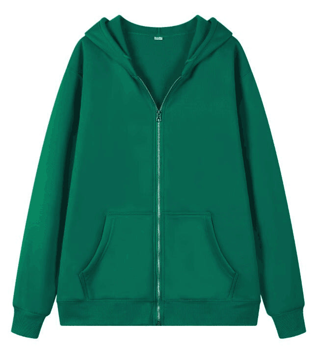 Damen Oversized Kapuzenjacke mit Reißverschluss R&B