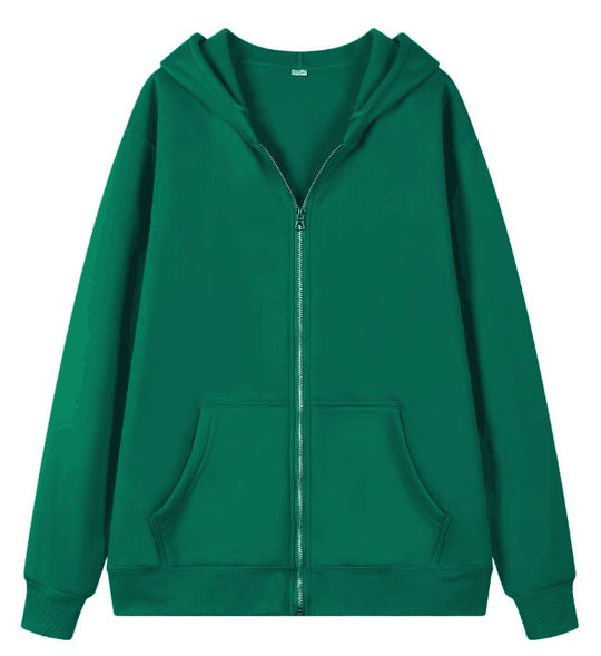 Damen Oversized Kapuzenjacke mit Reißverschluss R&B