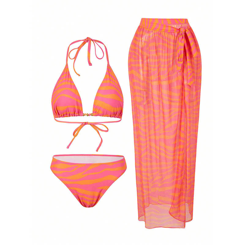 Damen Bikiniset mit transparentem Strandrock R&B