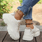 Damen Chunky Sneakers mit dämpfender Sohle und atmungsaktivem Obermaterial R&B