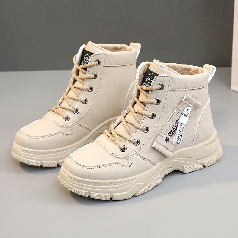 Damen sportliche High-Top Sneakers mit modischem Design und dämpfender Sohle R&B