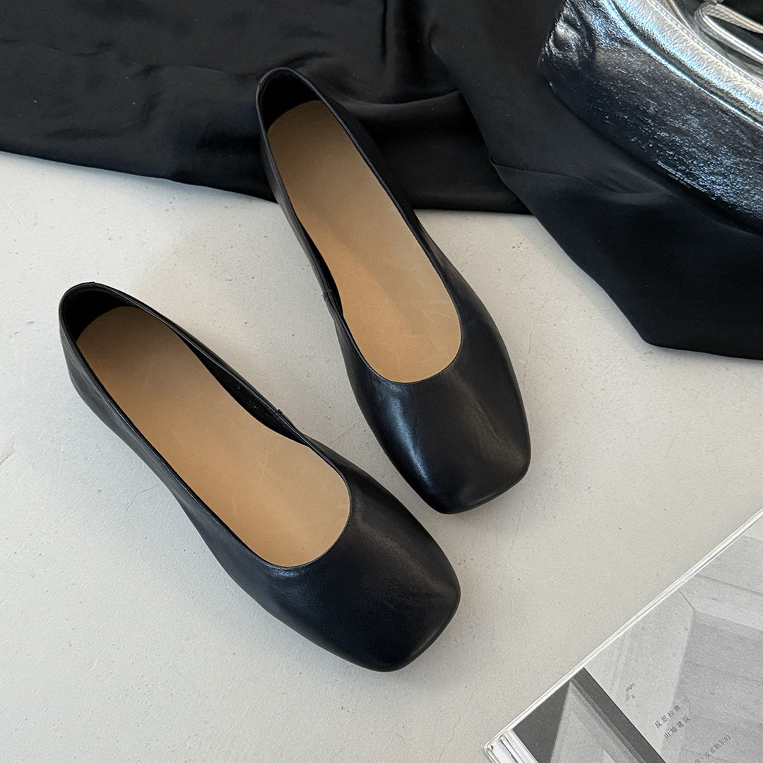 Damen Ballerinas aus hochwertigem Metallic-Leder mit komfortabler Innensohle R&B
