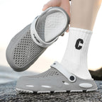 Herren Atmungsaktive Clogs mit verstellbarem Riemen R&B