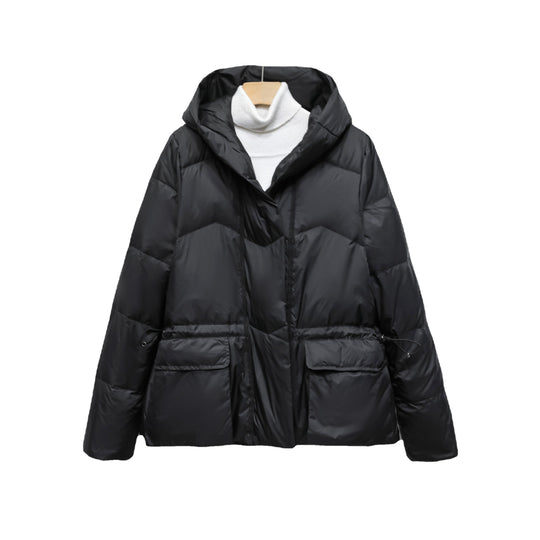 Damen Wintersteppjacke mit stylishen Taschen und Kapuze R&B