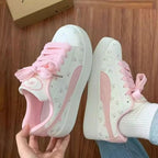 Damen Sneakers mit verspieltem Blumenmuster und komfortabler Sohle R&B