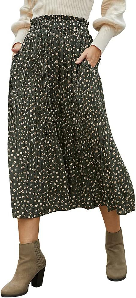 Damen Maxirock mit modischem Animal Print R&B