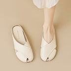 Damen elegante Clogs mit modischem Kreuzband-Design