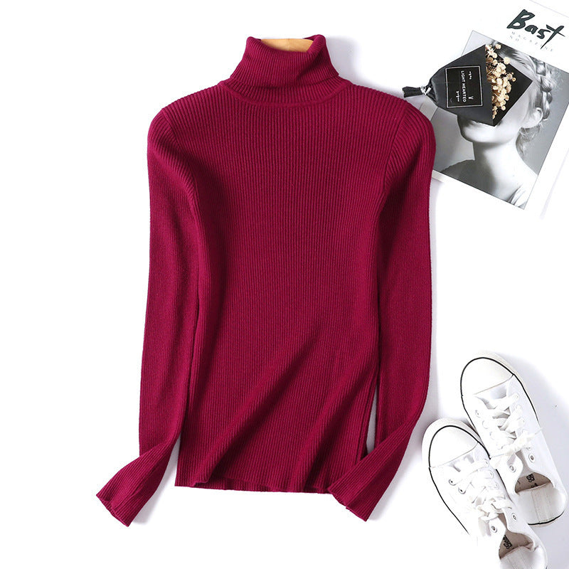 Damen Rollkragenpullover im feinen Rippenstrick R&B