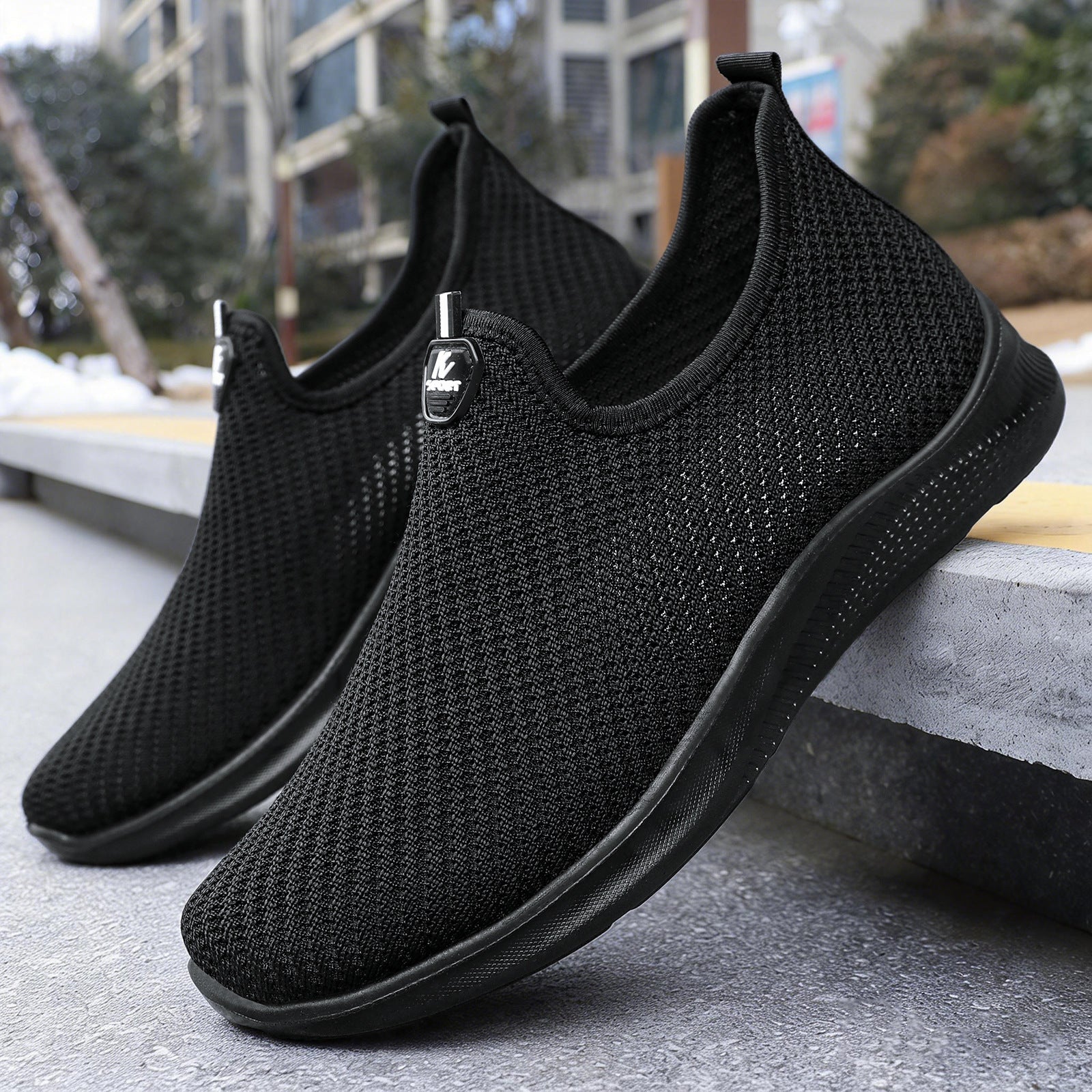 Damen Atmungsaktive Slip-On Sneakers mit flexiblem Design