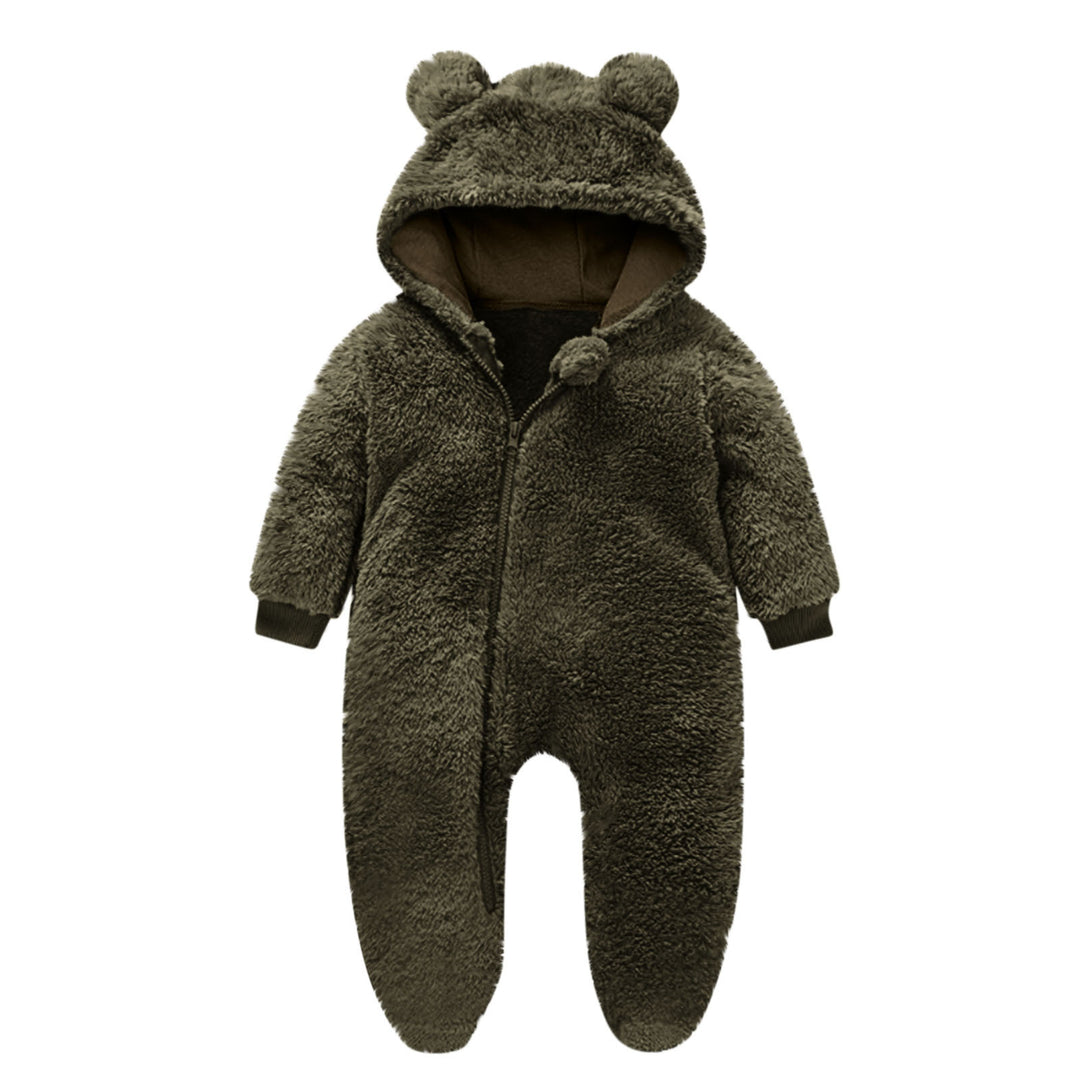 Kleinkind Fleece Overall mit Bärenohren R&B