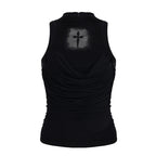 Damen elegantes Tanktop mit verspieltem Rückendetail R&B