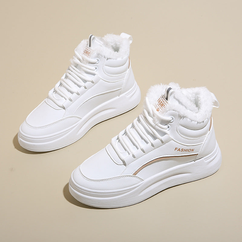 Damen Hohe Sneakers mit wärmendem Innenfutter und sportivem Design R&B