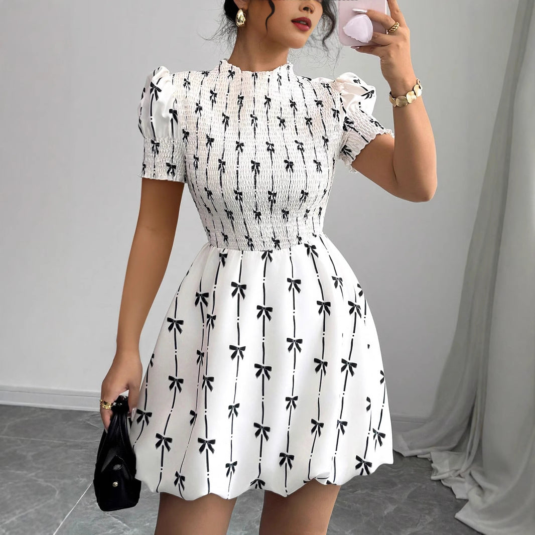 Damen Verspieltes Sommerkleid mit Rüschendetails und hochwertiger Baumwollmischung