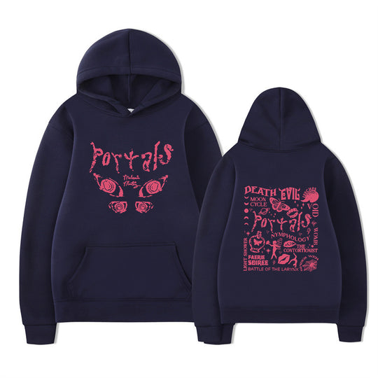 Damen Kapuzenpullover mit kreativem Motiv und bequemer Passform R&B