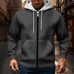 Herren Kapuzenjacke mit doppellagigem Material R&B