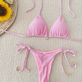 Damen Triangel-Bikini-Set mit raffinierten Schnürdetails R&B