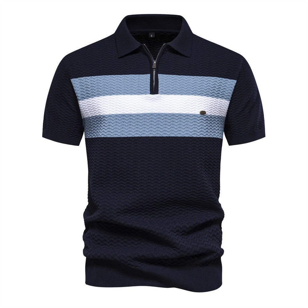 Herren Polo-Shirt mit modernen Strukturmustern