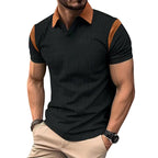 Herren Kurzarm Poloshirt mit strukturiertem Kragen und sportlichem Design R&B
