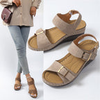 Damen Komfortable Wedge-Sandalen mit verstellbaren Riemen R&B