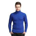 Herren Rollkragenpullover mit feiner Rippenstruktur und hohem Tragekomfort