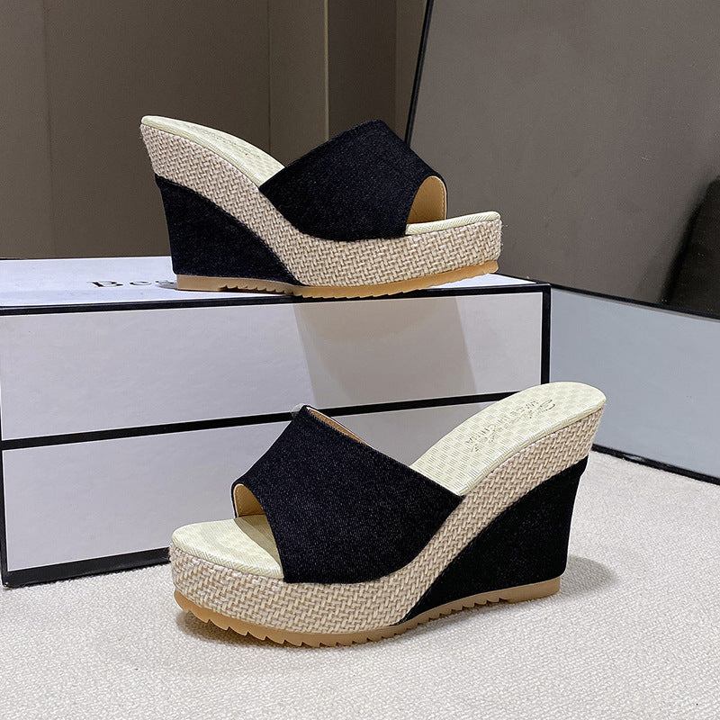 Damen Wedge-Sandalen mit weichem Fußbett R&B