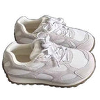 Damen Sportliche Sneaker mit atmungsaktivem Mesh und modischer Wildleder-Oberfläche R&B