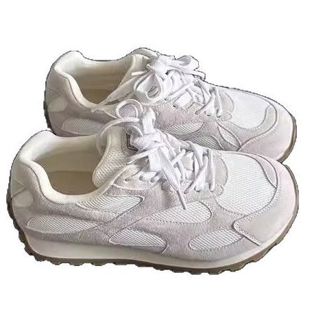 Damen Sportliche Sneaker mit atmungsaktivem Mesh und modischer Wildleder-Oberfläche R&B