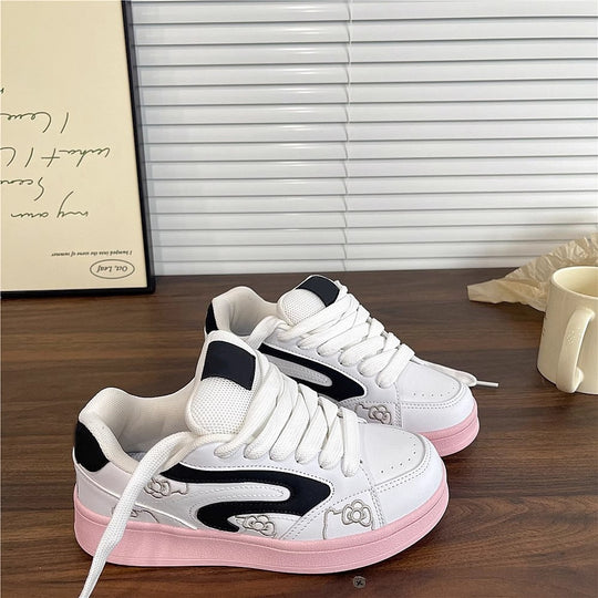 Damen Sport Sneakers mit trendigem Grafikdesign und bequemer Polsterung R&B