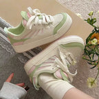 Damen Sportliche Sneakers mit atmungsaktiver Netzstruktur und stoßdämpfender Sohle R&B